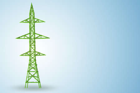 Green and eco energy concept - 3d rendering