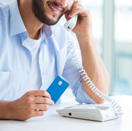 Concept on online payments with credit card