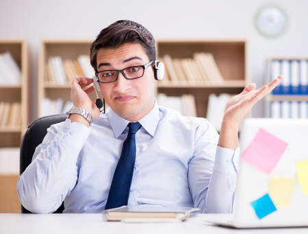 Businessman working in the officeの写真素材