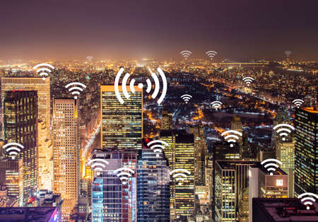 Internet of things concept in the city
