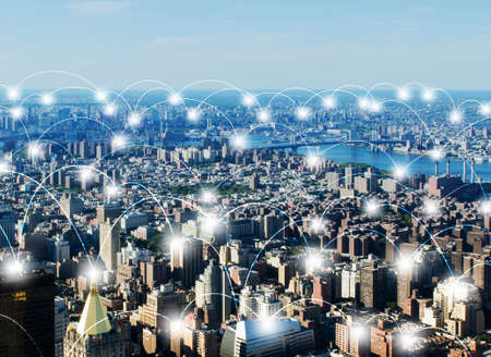 Internet of things concept in the city