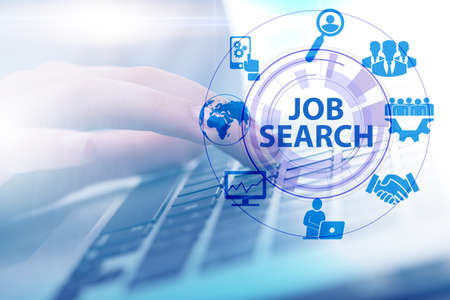 Online recruitment and job search conceptの写真素材