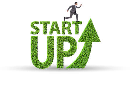 Concept of green start-up and venture capitalの写真素材