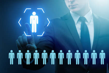 Online recruitment and job search concept