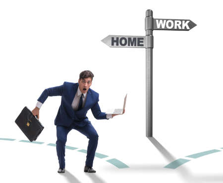 Work life or home balance business conceptの写真素材