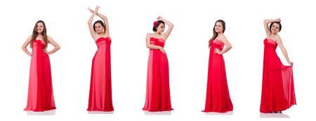 The young woman in fashion conceptの写真素材