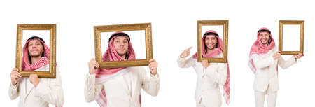 Arab man in diversity conceptの写真素材
