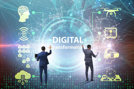 Digital transformation and digitalization technology concept