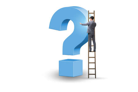 Concept of question and uncertaintyの写真素材