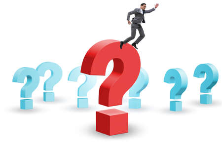 Concept of question and uncertaintyの写真素材