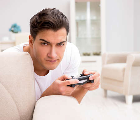 Man addicted to computer games
