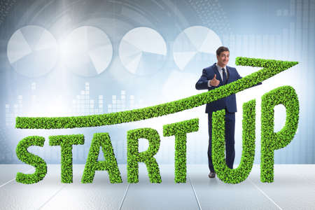 Concept of green start-up and venture capitalの写真素材