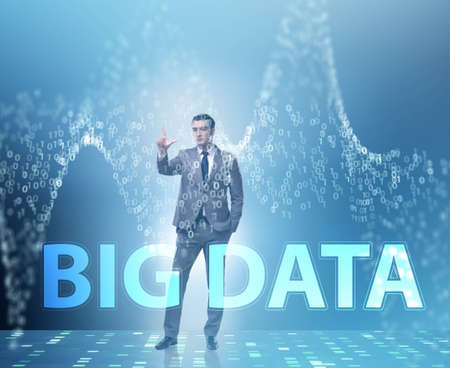Big data concept with data mining analyst