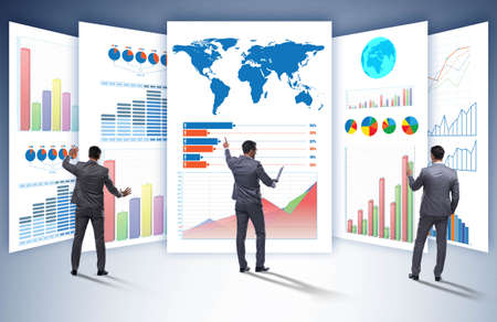 Concept of business charts and finance visualisation