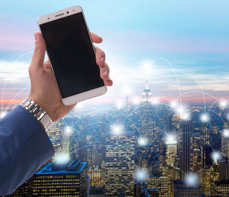 Smart city in innovation conceptの写真素材