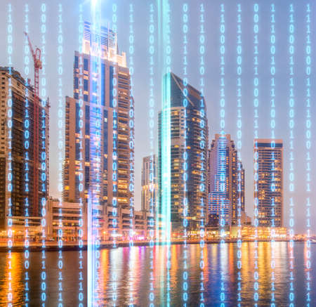 Concept of modern digital city and innovation