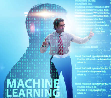 Machine learning concept as modern technologyの写真素材