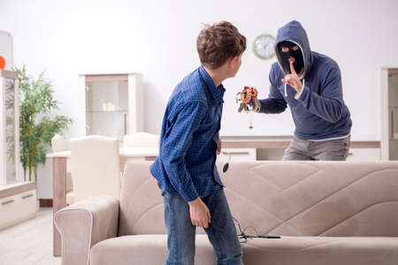 Child abduction concept with the young boyの写真素材