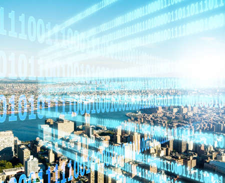 Concept of modern digital city and innovation