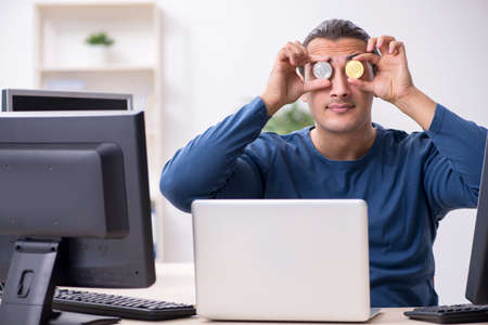 Young it specialist working in the office