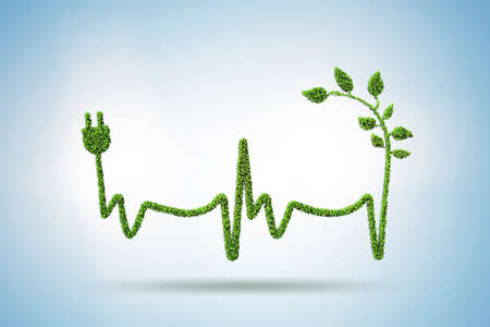 Green ecology energy concept - 3d rendering