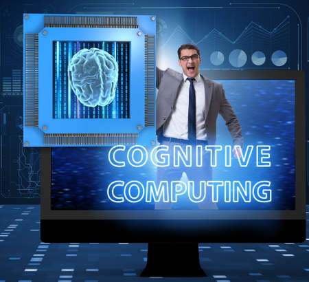 Cognitive computing concept as modern technologyの写真素材