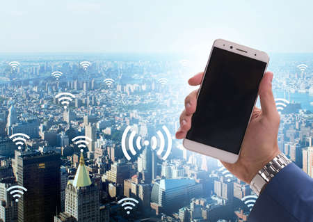 Smart city in innovation concept