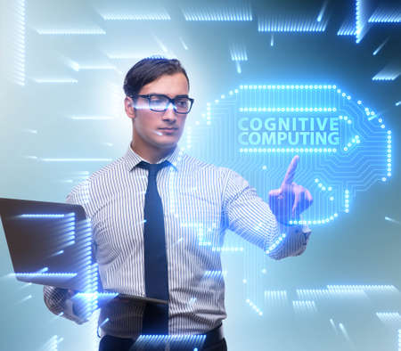 Cognitive computing concept as modern technologyの写真素材