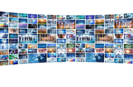 Collage of various business concepts