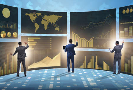 The concept of business charts and finance visualisation