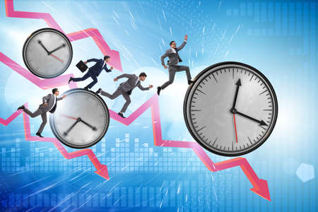 The concept of the recession and decline with time clocks