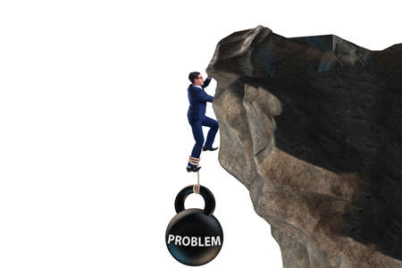 The concept of problem with businessman