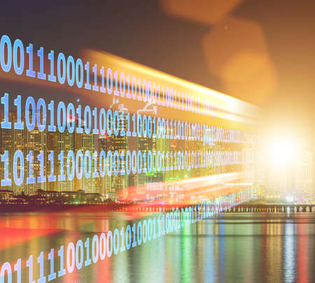 Concept of modern digital city and innovationの写真素材