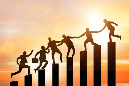 Concept of mentoship and support in the business