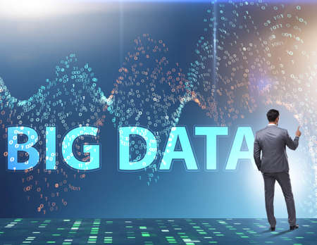 The fintech financial big data concept with analystの写真素材