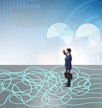 Business concept of uncertainty and confusion