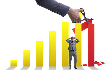 Economic crisis due to coronavirus covid-19の写真素材