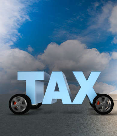 The business concept of tax payments burdenの写真素材
