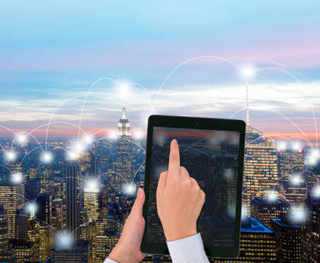 Smart city in innovation concept