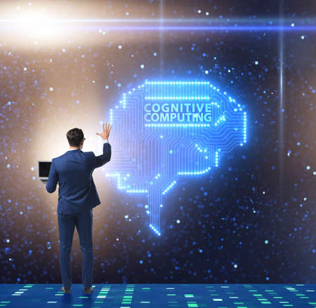 The cognitive computing concept as modern technologyの写真素材