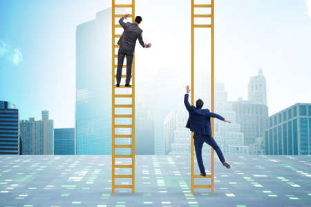 Career competition in business environmentの写真素材