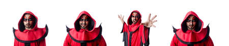 Man devil in red costume