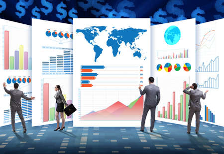 The concept of business charts and finance visualisation