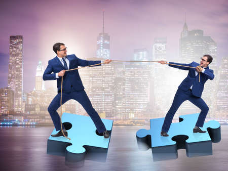 Business concept of teamwork and competitionの写真素材