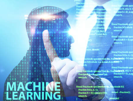 Machine learning concept as modern technology