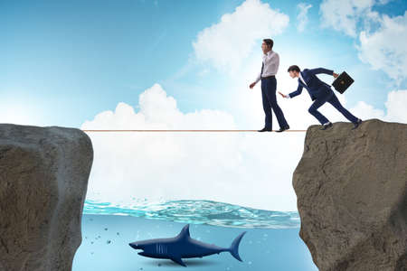 Concept of unethical business competitionの写真素材