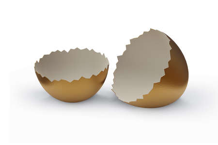 Golden egg in wealth concept