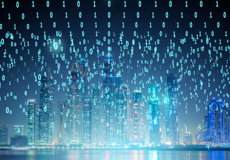 Concept of modern digital city and innovation