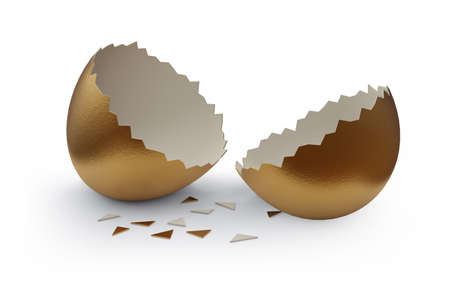 Golden egg in wealth concept