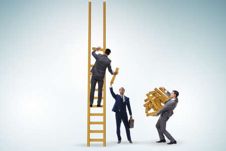 Concept of cooperation in businessの写真素材